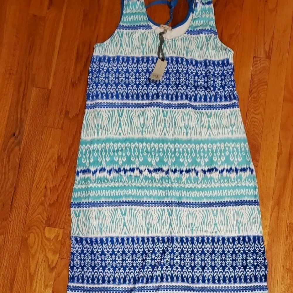 MOD O DOC XL Scoop Sleeveless Maxi Dress Atlantic